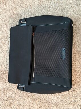 Storksak Black Textured Diaper Bag